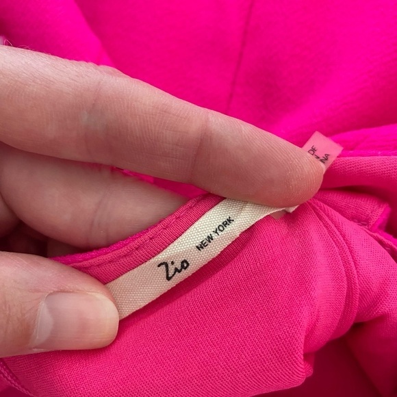 Zio New York Neon Hot Pink Cut Out Bodycon Structured Mini Dress Women’s Small - Picture 10 of 14